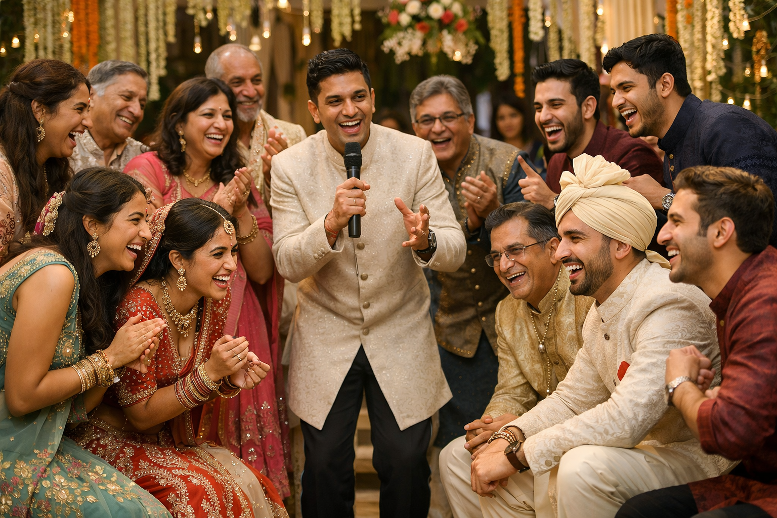 Wedding anchor in Pune Amritansh Tiwari professional stage hosting