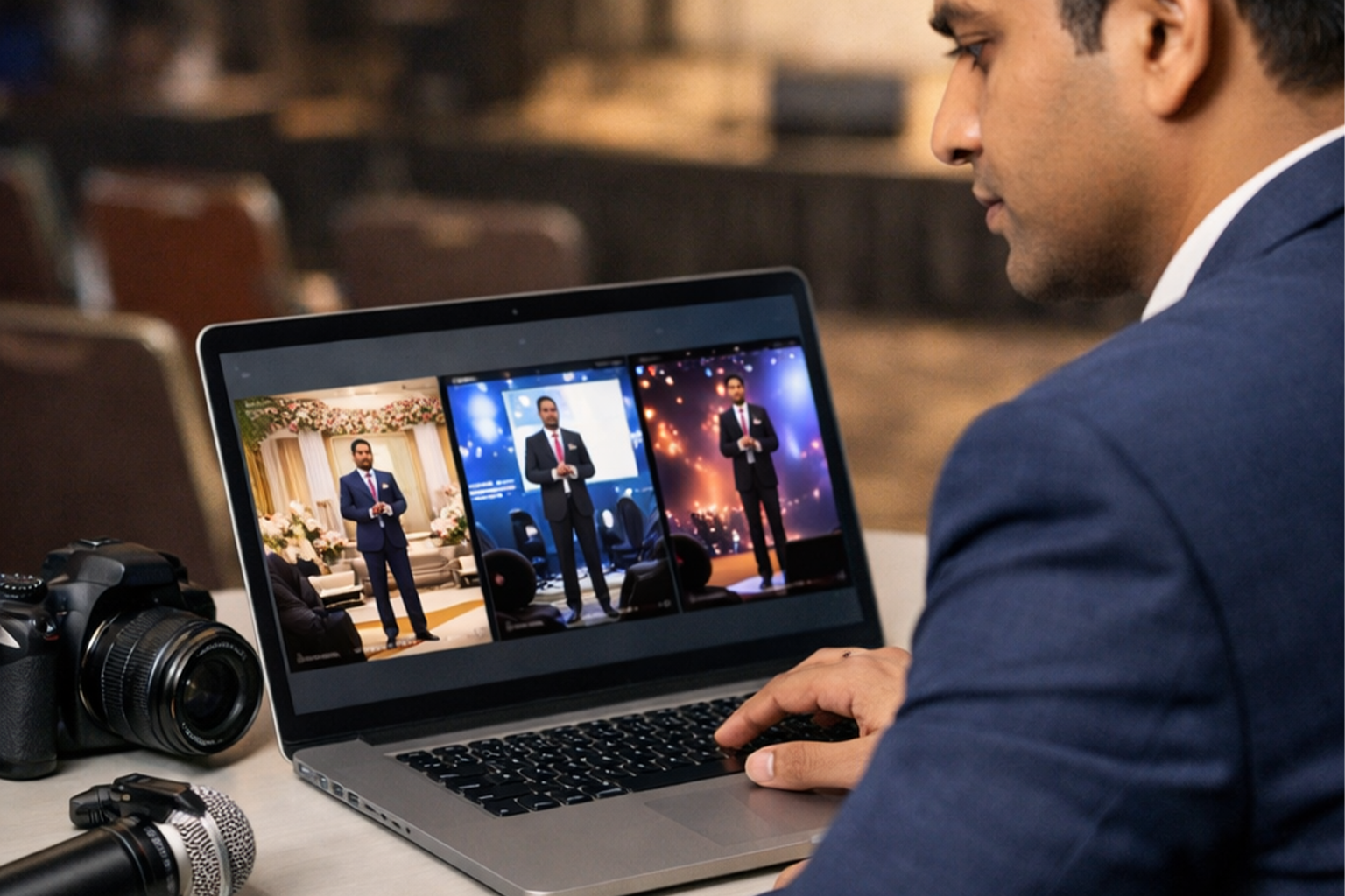 Different types of anchoring: wedding, corporate, stage show