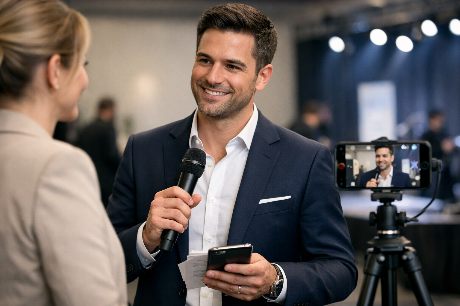 Voice modulation practice for anchors